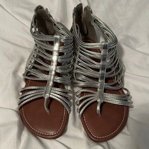 Kids Silver Sandal